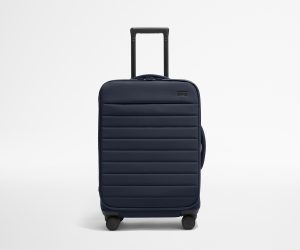 Softside Bigger Carry-On in Navy Blue