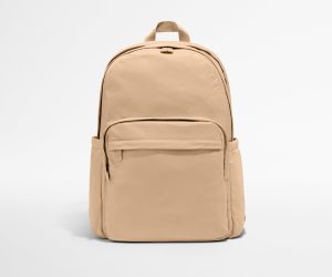 Large Featherlight Backpack in Camel Brown