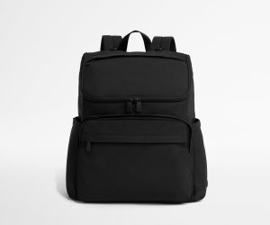 Featherlight Diaper Backpack in Jet Black