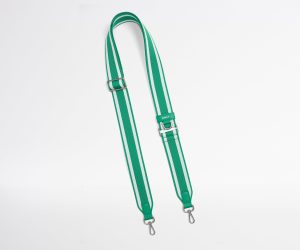Crossbody Strap in Green Stripe