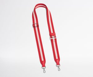 Crossbody Strap in Red Stripe